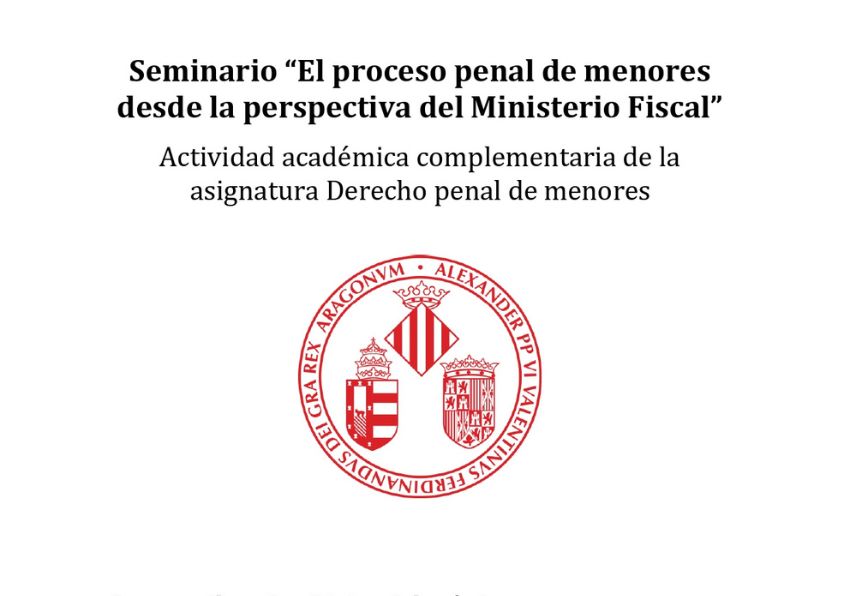 Imatge del esdeveniment:Seminario “El proceso penal de menores desde la perspectiva del Ministerio Fiscal”